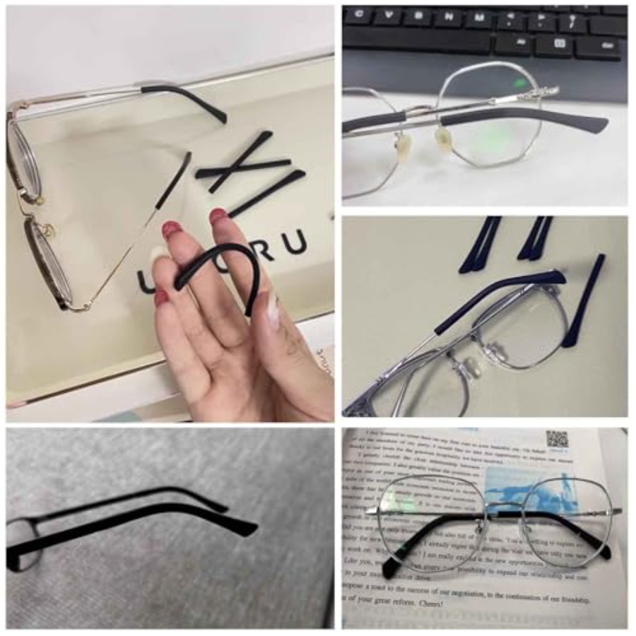 8 Pairs Eyeglass End Tips Ear  - Silicone Ear Tip Replacement incelemesi ve fiyatı