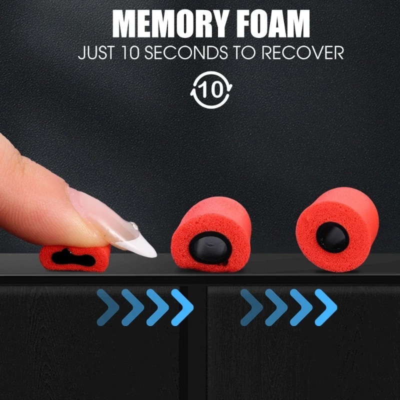 1-6Pair Soft Memory Foam Earbu - Earphone Foam Tip incelemesi ve fiyatı