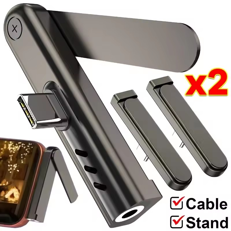 2/1PCS Portable USB C To 3.5mm - Headphone Stand Desk incelemesi ve fiyatı