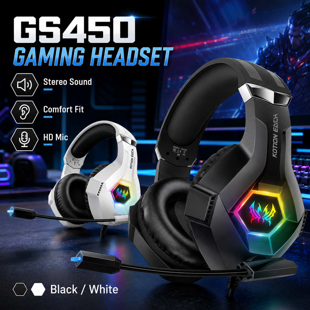 GS450 Wired Gaming Headset RGB - Gaming Headset Rgb incelemesi ve fiyatı