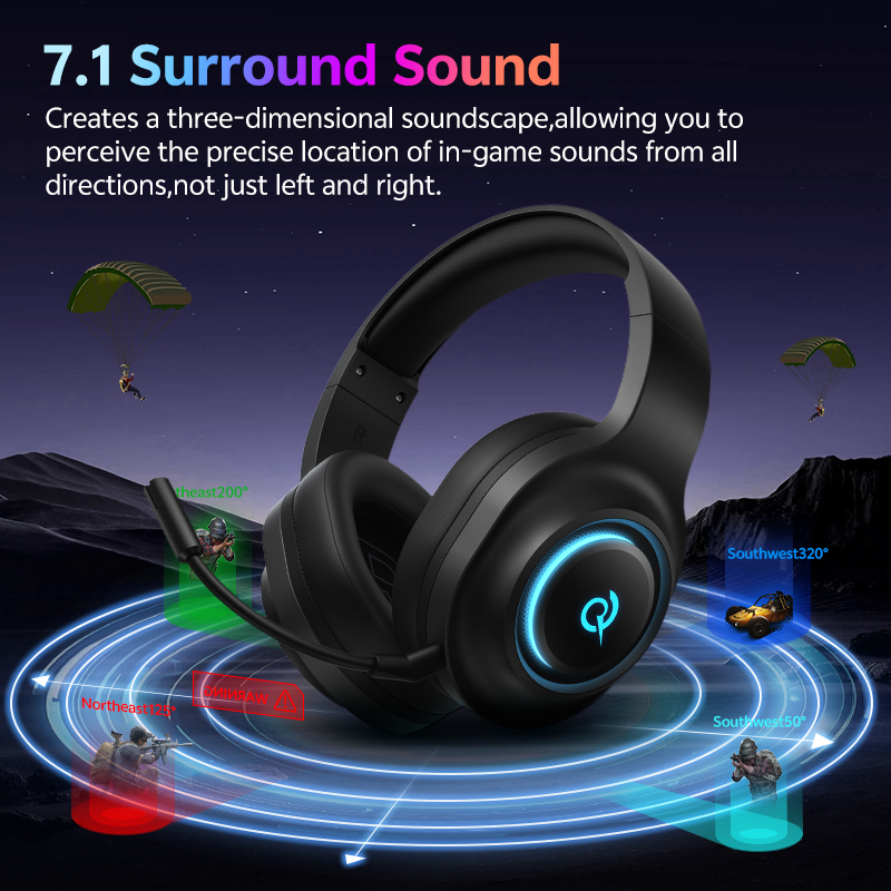 QCY Heroad V200 BH25H4GMA Gami - Gaming Headset Rgb incelemesi ve fiyatı