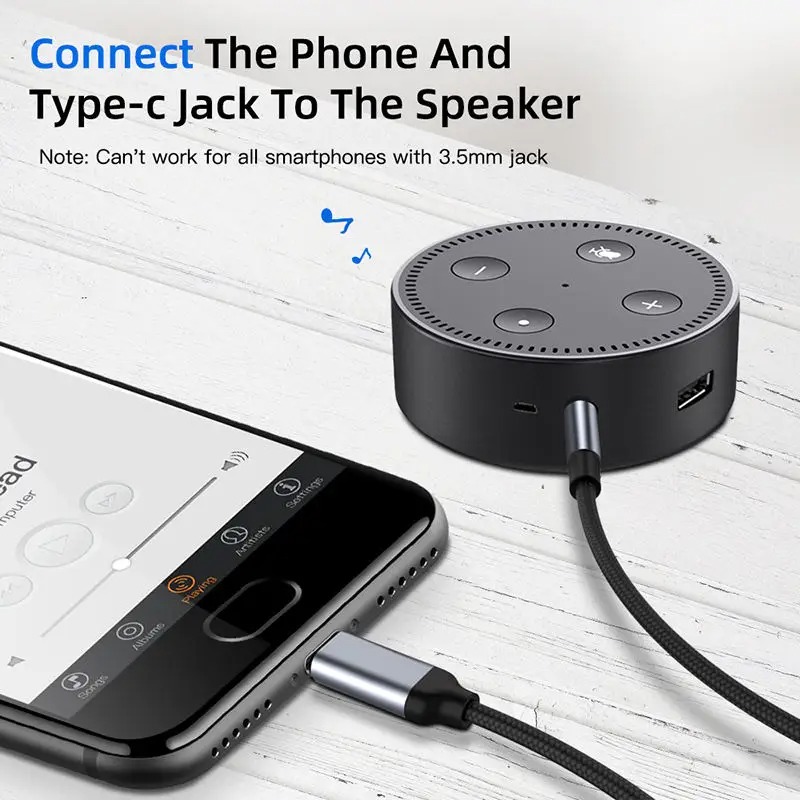 2m High Quality USB Type C to  - Cable Extension 3.5 incelemesi ve fiyatı