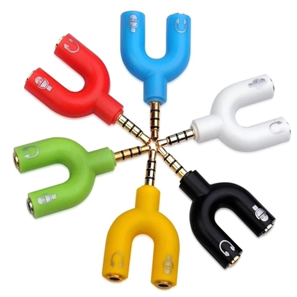 1PC Dual 3.5MM U Type Adapter  - Earphone Splitter Jack incelemesi ve fiyatı