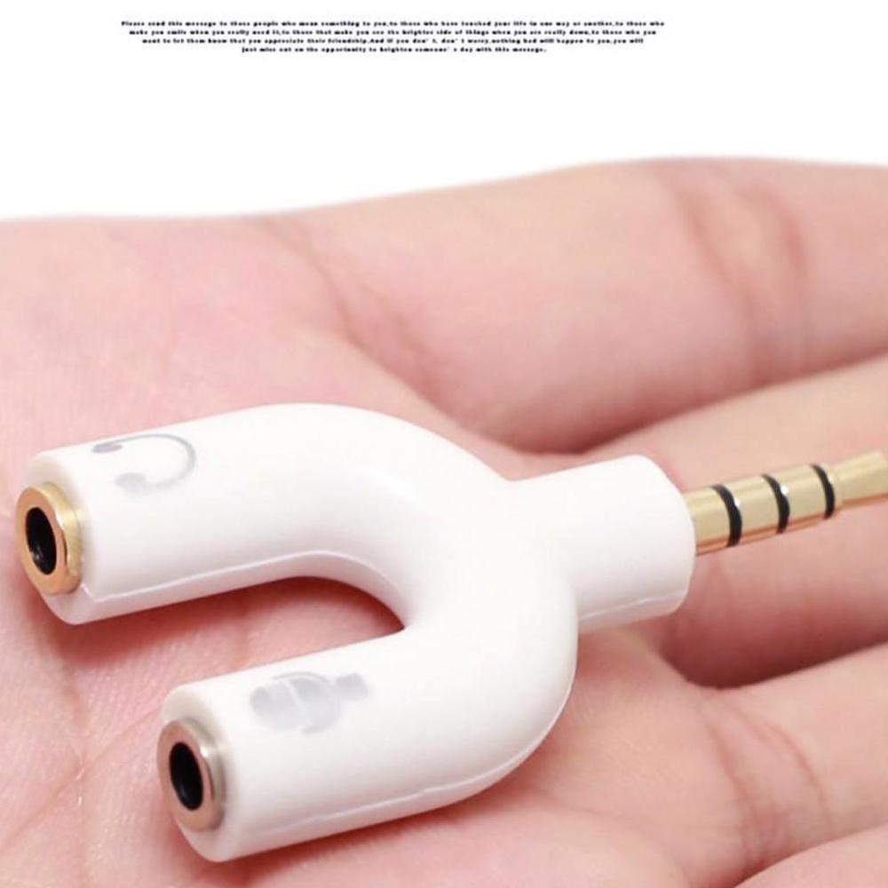 1PC Dual 3.5MM U Type Adapter  - Earphone Splitter Jack incelemesi ve fiyatı