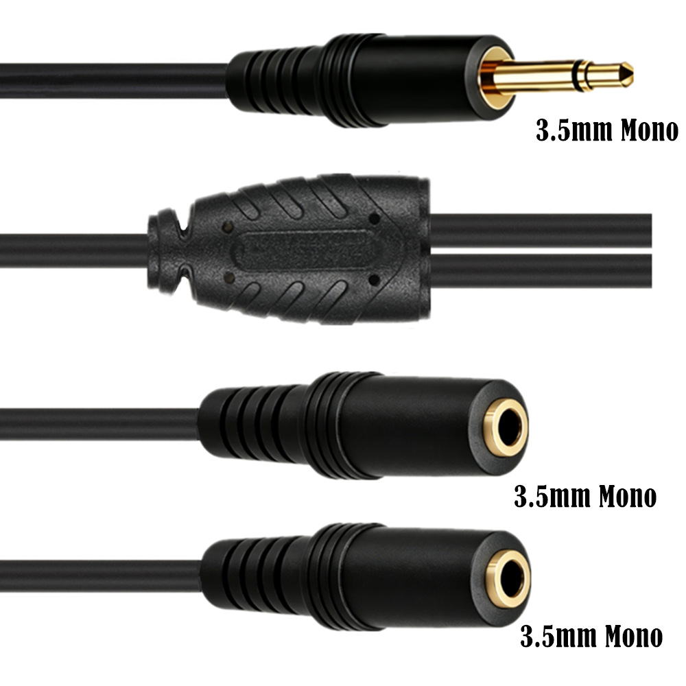 3.5mm TS Mono Male To Dual 3.5 - Earphone Splitter Jack incelemesi ve fiyatı