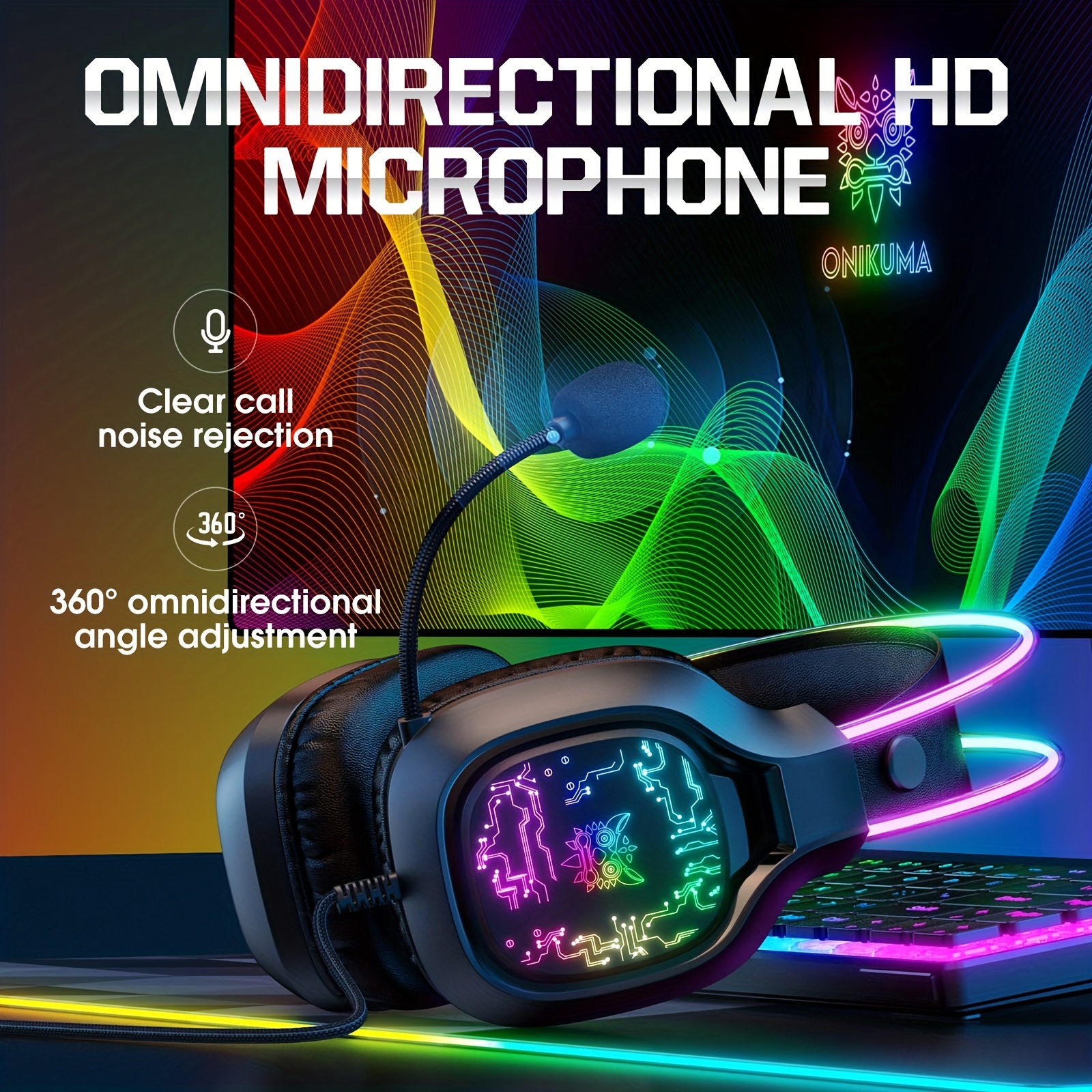 ONIKUMA X22 Gaming Headset RGB - Gaming Headset Rgb incelemesi ve fiyatı