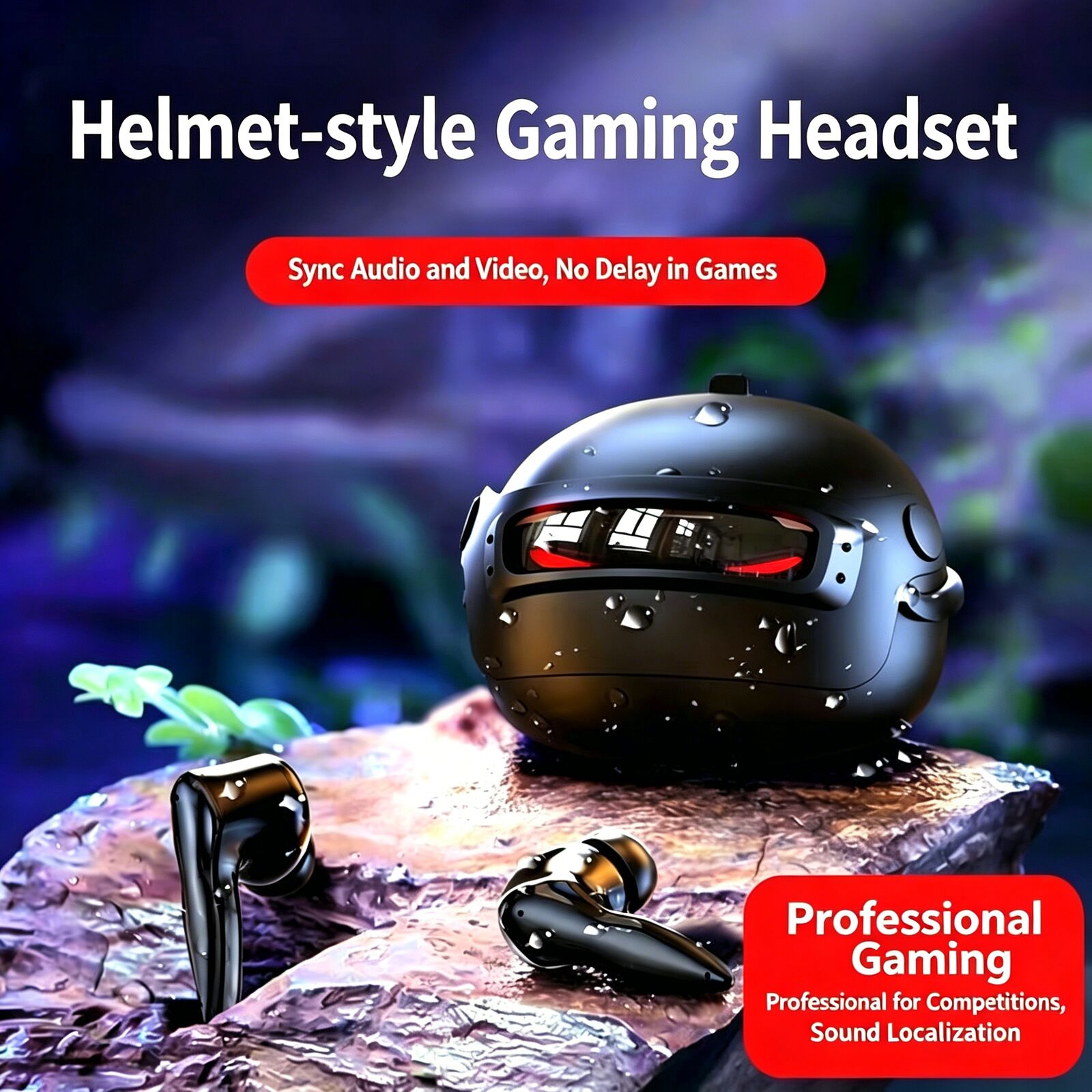 Helmet Style Gaming  Wireless  - Gaming Headset Rgb incelemesi ve fiyatı