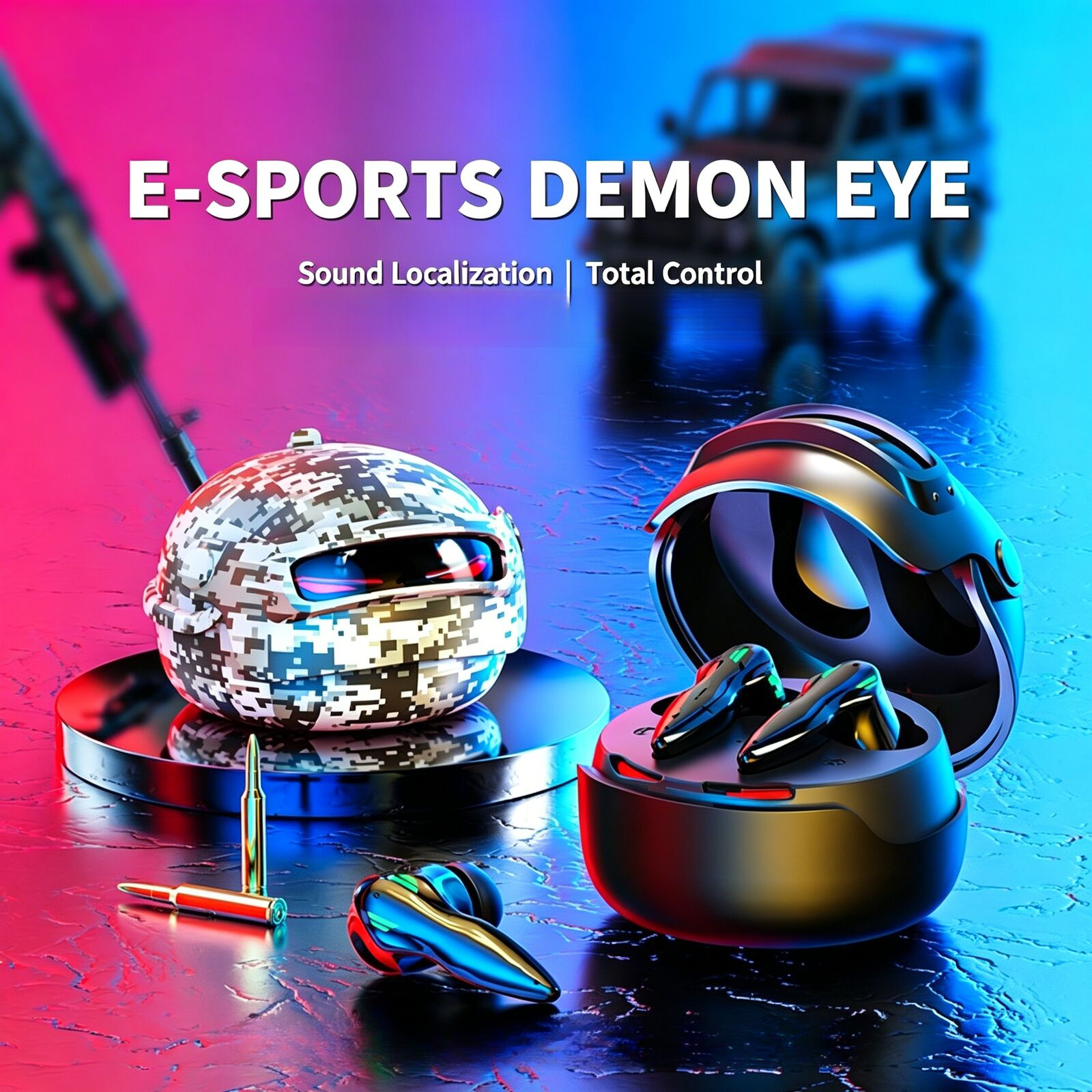 Helmet Style Gaming  Wireless  - Gaming Headset Rgb incelemesi ve fiyatı