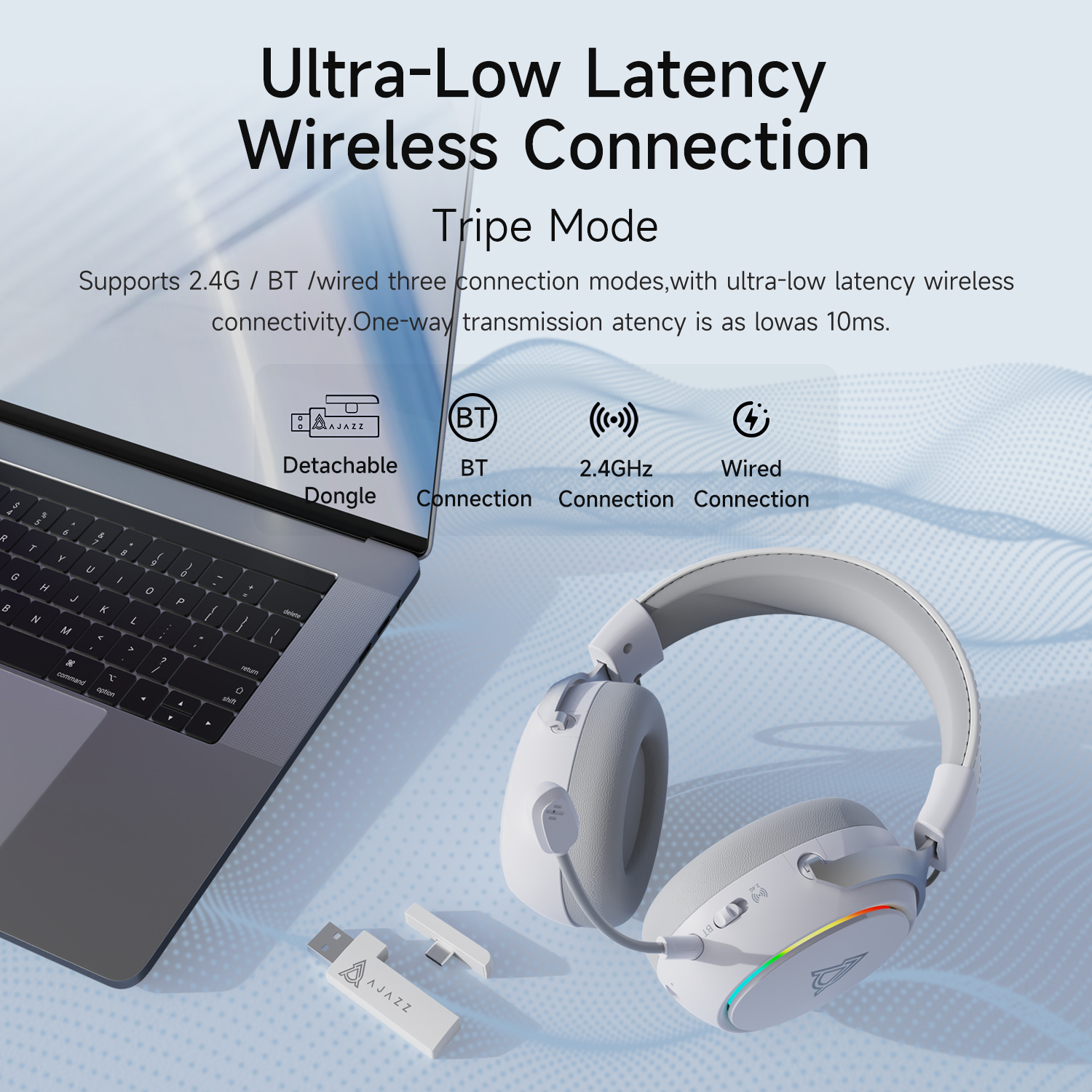 Ajazz AHM10 MAX Over-ear Gamin - Gaming Headset Rgb incelemesi ve fiyatı